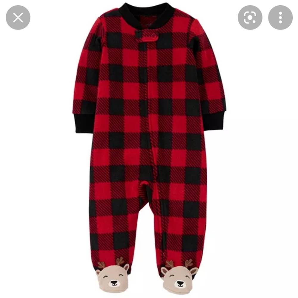 Baby fleece footie set. New 0-3 months